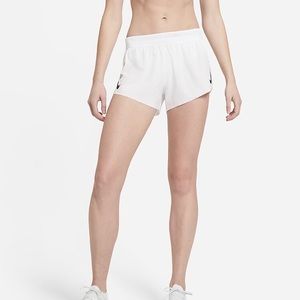 White Nike Aeroswift Running Shorts
